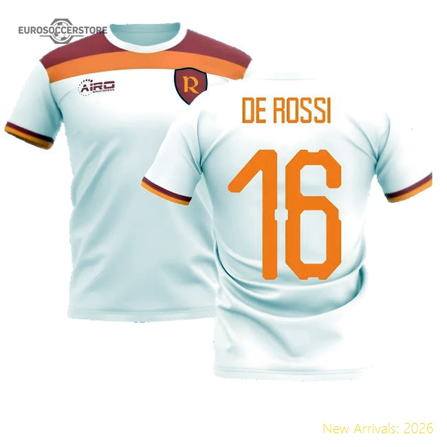 2025-2026 Roma Away Concept Football Shirt (DE ROSSI 16)-Football Jersey Hub