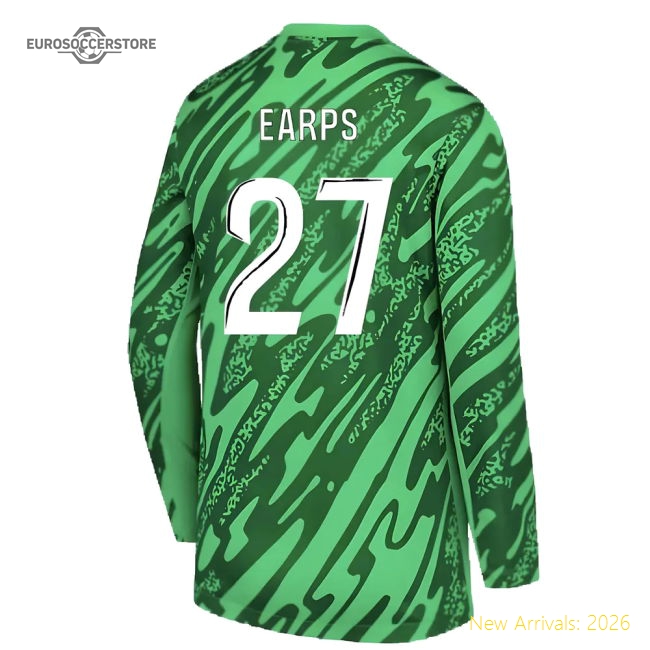 2024-2025 PSG Home Goalkeeper Shirt (Green) (Earps 27)-Football Jersey Hub