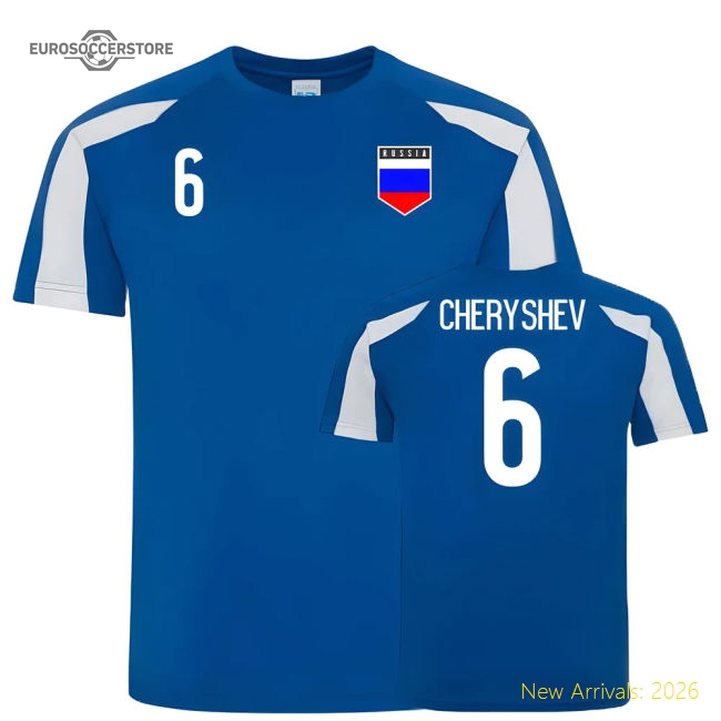 Russia Sports Training Jersey (Cheryshev 6)-Football Jersey Hub