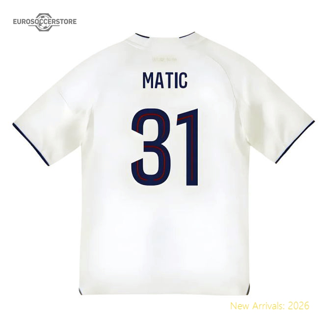 2025-2026 Olympique Lyon Home Shirt (Kids) (Matic 31)-Football Jersey Hub