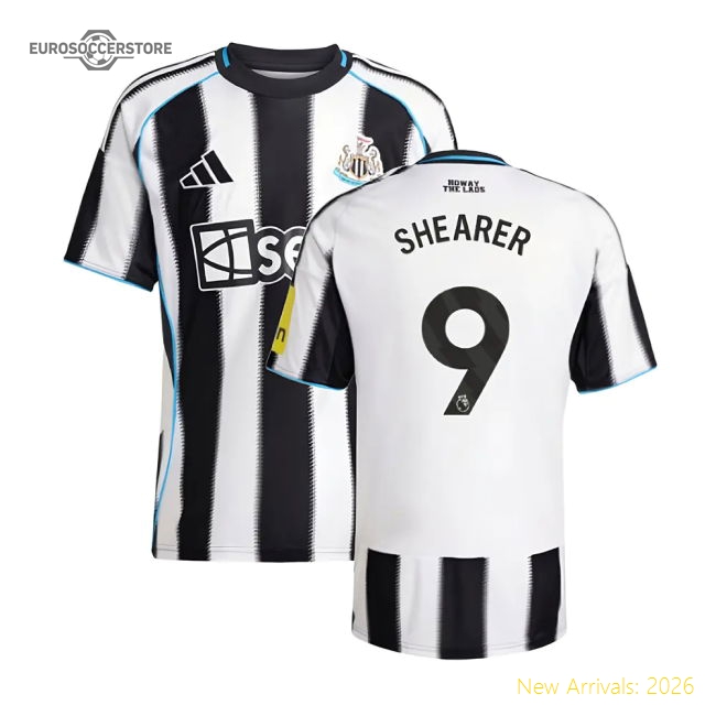 2025-2026 Newcastle Home Shirt (Shearer 9)-Football Jersey Hub