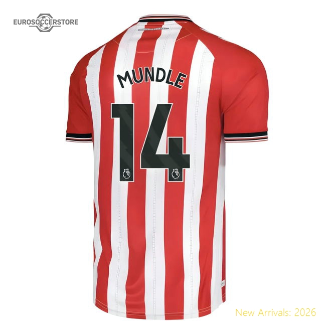 2025-2026 Sunderland Home Shirt (Mundle 14)-Football Jersey Hub