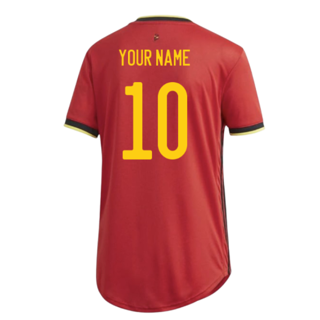 2020-2021 Belgium Home Shirt (Womens) (Your Name)-Football Jersey Hub