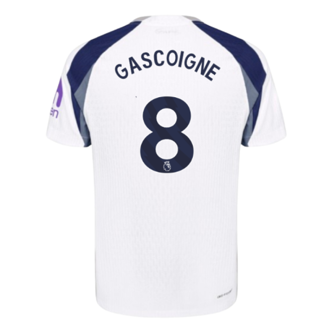 2025-2026 Tottenham Hotspur Authentic Home Shirt (Gascoigne 8)-Football Jersey Hub