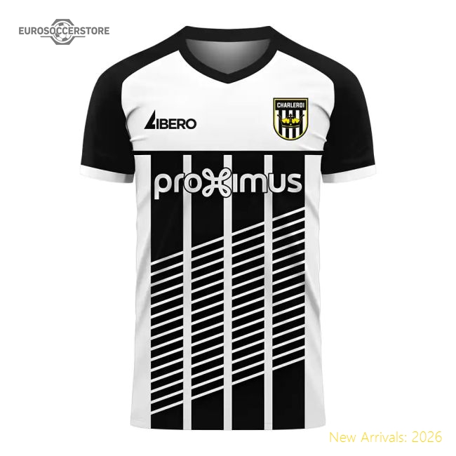 Charleroi 2025-2026 Home Concept Football Kit (Libero) - Womens-Football Jersey Hub