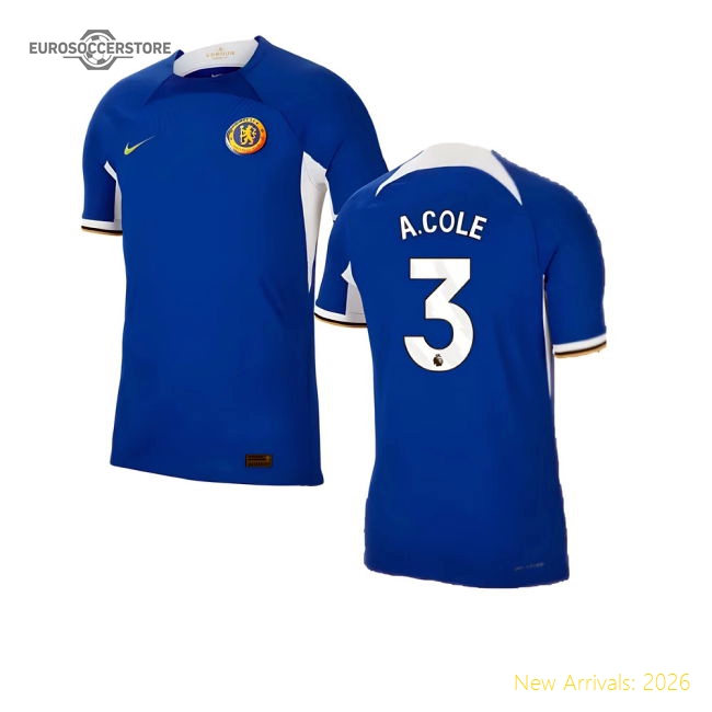 2023-2024 Chelsea Home Authentic Shirt (A.COLE 3)-Football Jersey Hub