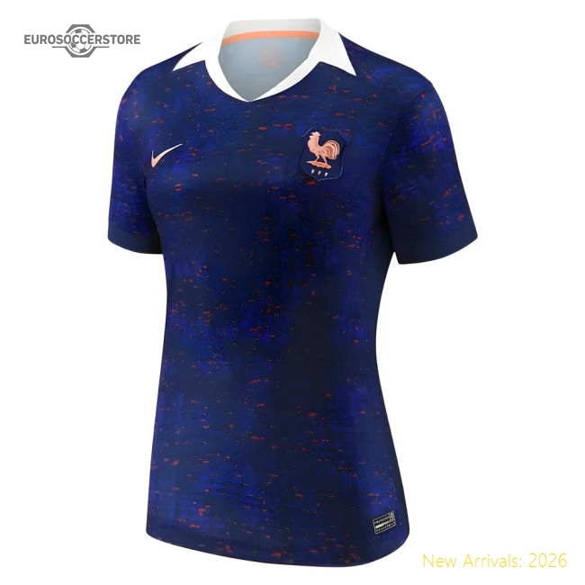 2025 France Womens Team Home Shirt (Unisex) - Ladies-Football Jersey Hub