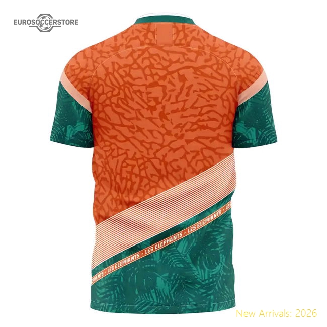 Ivory Coast 2025-2026 Away Concept Football Kit (Libero) (KOLO TOURE 4)-Football Jersey Hub