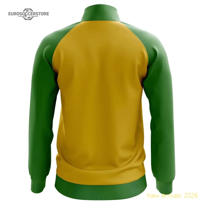 Brazil Concept Football Track Jacket (Yellow) - Kids-Football Jersey Hub