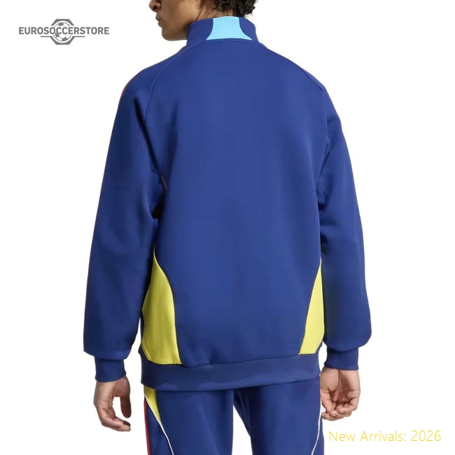 2025-2026 Arsenal UBP Track Top (Victory Blue)-Football Jersey Hub