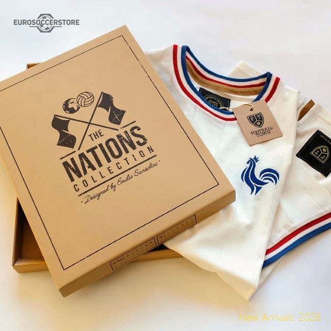 Vintage France Les Bleus Away Soccer Jersey-Football Jersey Hub