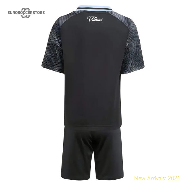 2025-2026 Aston Villa Away Mini Kit (Lindelof 3)-Football Jersey Hub