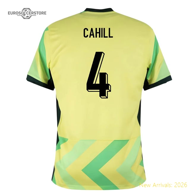 2025-2026 Australia Home Shirt (Cahill 4)-Football Jersey Hub