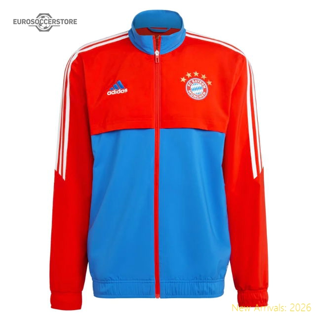 2022-2023 Bayern Munich Presentation Jacket (Red-Blue)-Football Jersey Hub