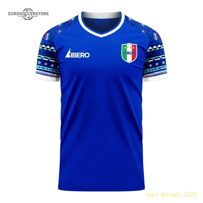 Italy 2025-2026 Home Concept Football Kit (Libero) (MALDINI 3)-Football Jersey Hub