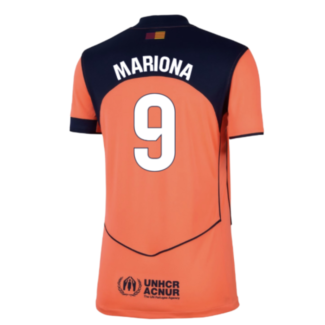 2025-2026 Barcelona Third Shirt (Womens) (Mariona 9)-Football Jersey Hub