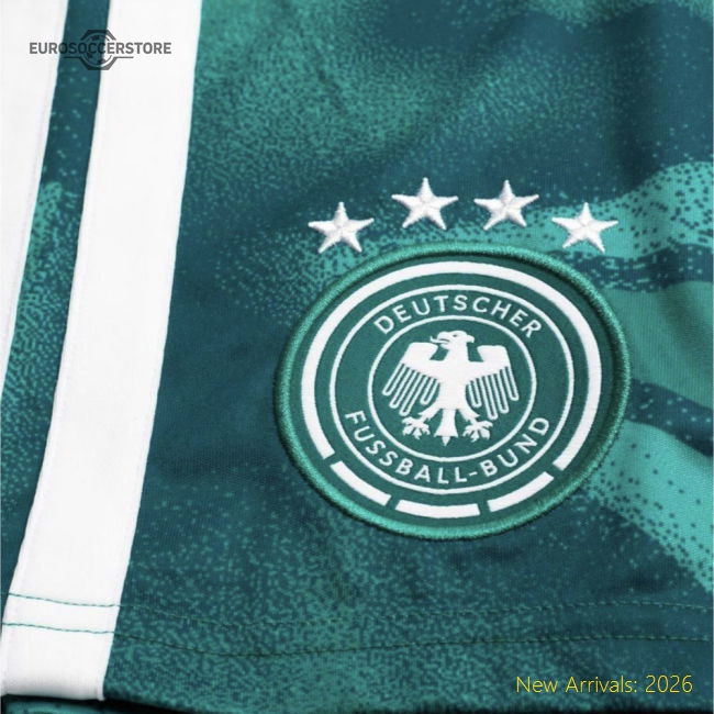 2026-2027 Germany Home Goalkeeper Shorts (Active Green)-Football Jersey Hub