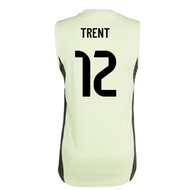 2025-2026 Real Madrid Sleeveless Training Jersey (Almost Lime) (Trent 12)-Football Jersey Hub