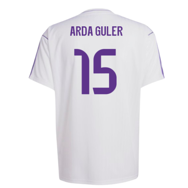 Real Madrid Terrace Icons Shirt (White) (Arda Guler 15)-Football Jersey Hub