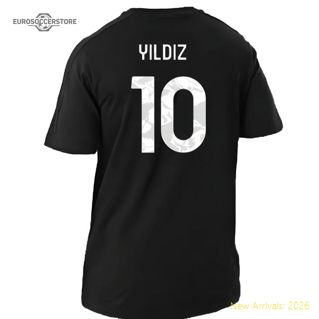 2024-2025 Juventus DNA Tee (Black) (Yildiz 10)-Football Jersey Hub