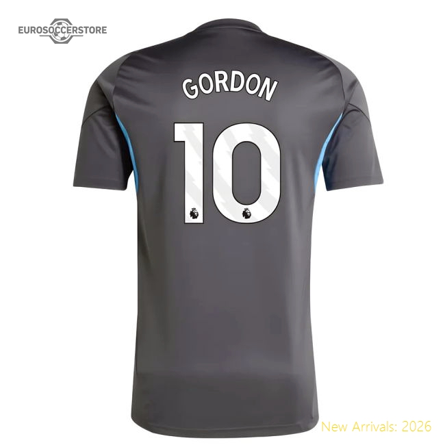 2025-2026 Newcastle Training Shirt (Grey) (Gordon 10)-Football Jersey Hub