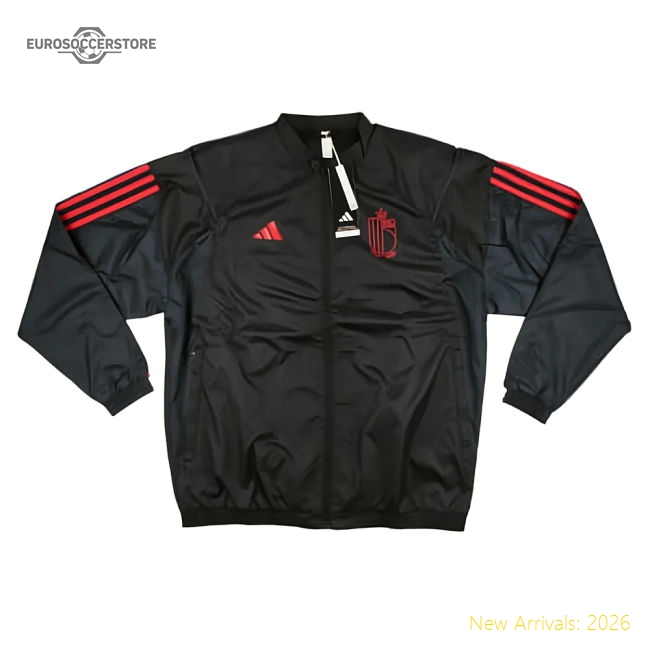 2023-2024 Belgium Presentation Jacket (Black) - Ladies-Football Jersey Hub
