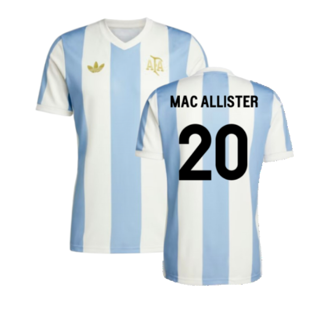 Argentina 50th Anniversary Limited Edition Shirt (MAC ALLISTER 20)-Football Jersey Hub