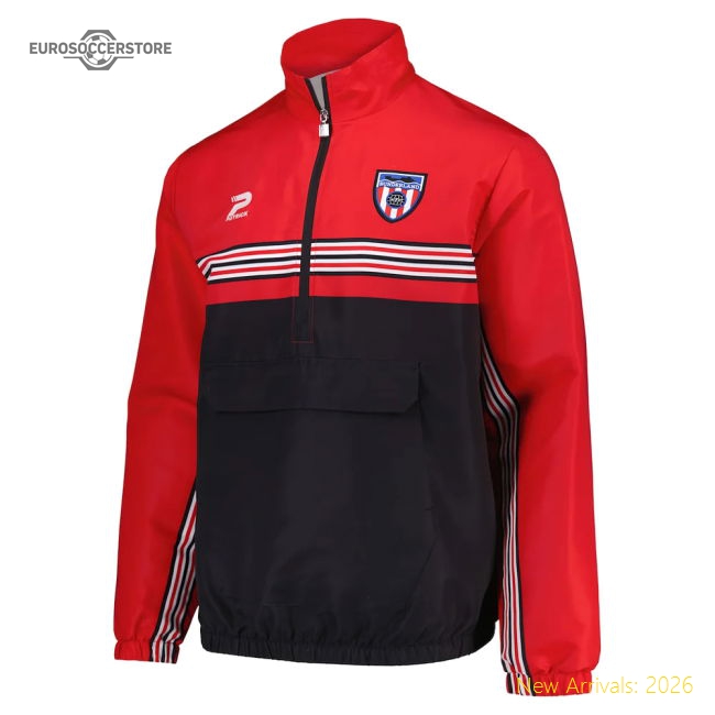 1986-1987 Sunderland Home Retro Track Jacket (Red)-Football Jersey Hub