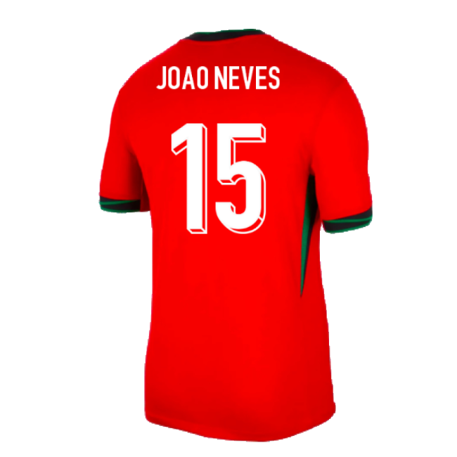 2024-2025 Portugal Home Shirt (Joao Neves 15)-Football Jersey Hub