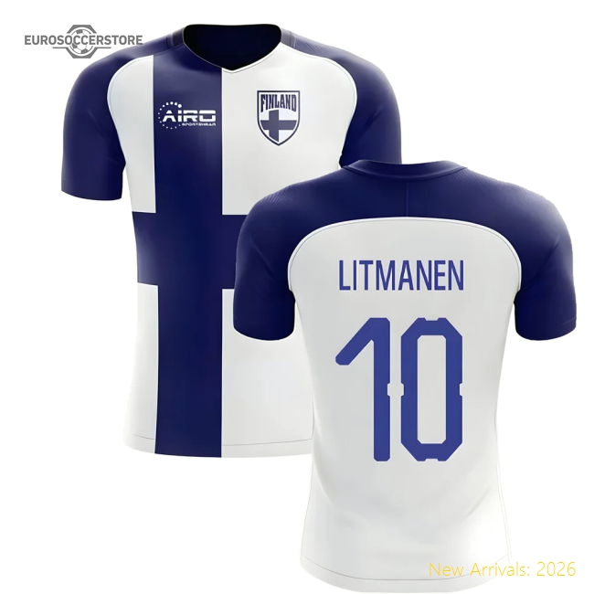 2025-2026 Finland Flag Concept Shirt (LITMANEN 10)-Football Jersey Hub