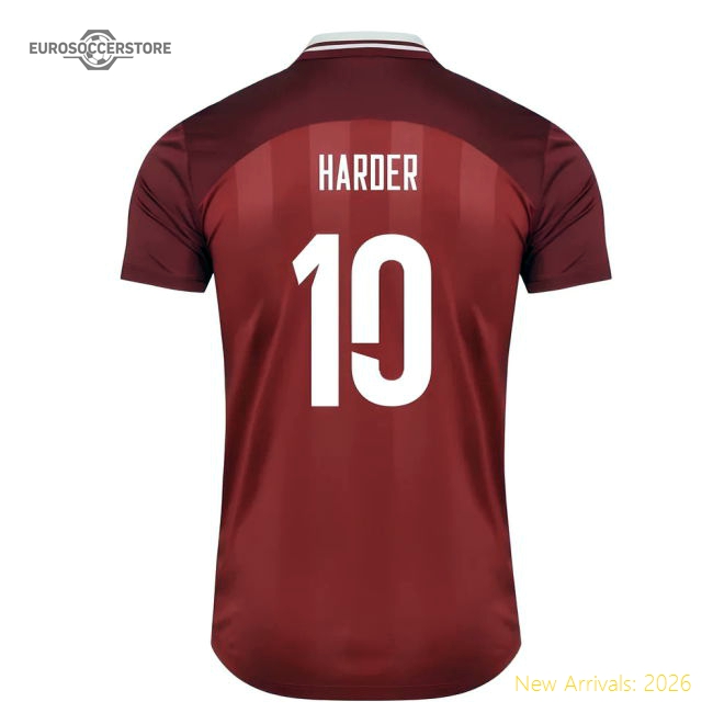 2025-2026 Denmark Womens Team Home Shirt (Unisex) (Harder 10)-Football Jersey Hub