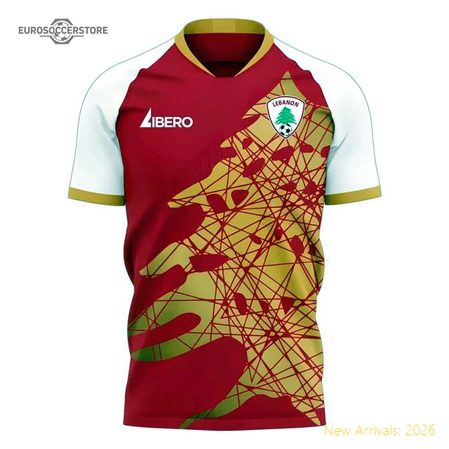 Lebanon 2025-2026 Home Concept Football Kit (Libero) - Womens-Football Jersey Hub