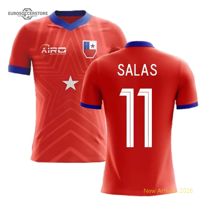 2025-2026 Chile Home Concept Football Shirt (SALAS 11)-Football Jersey Hub