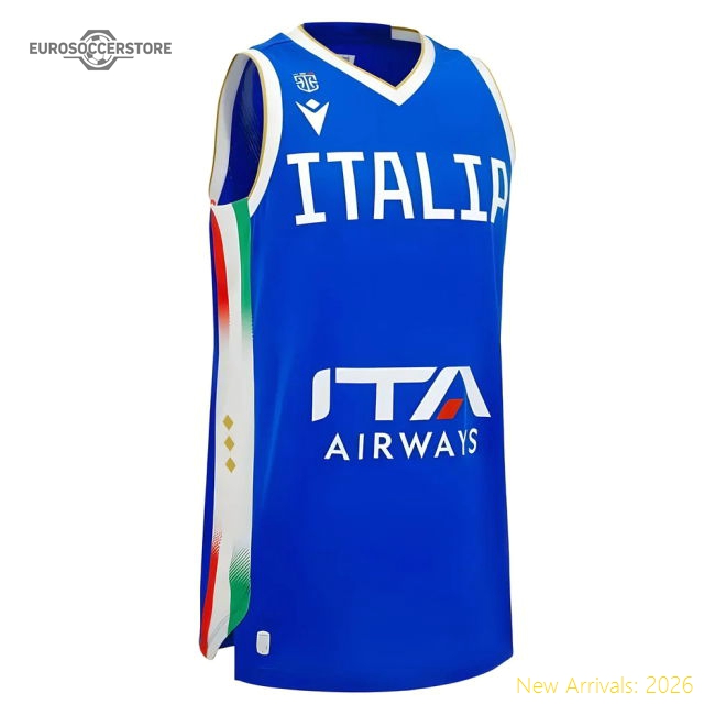 2025-2026 Italy FIP Basketball Away Jersey (Blue)-Football Jersey Hub