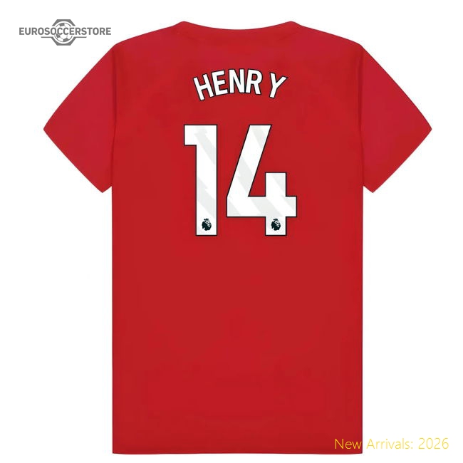 Arsenal Poly T-Shirt (Red) - Kids (Henry 14)-Football Jersey Hub
