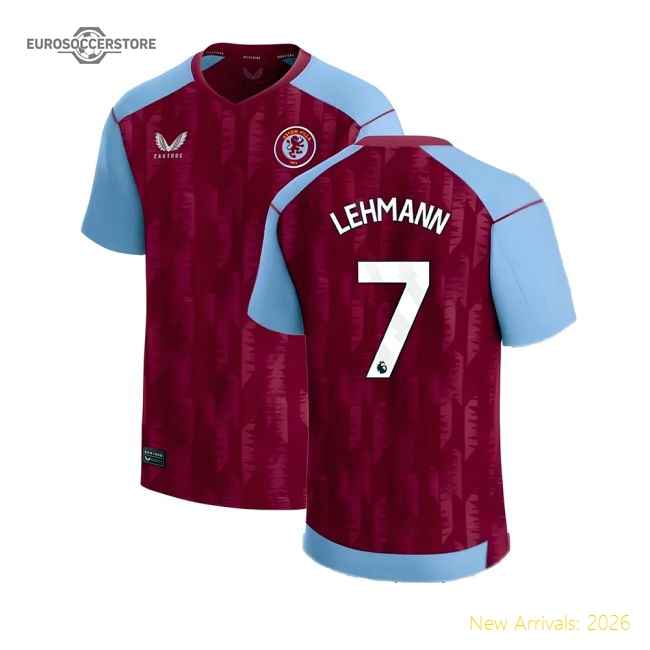 2023-2024 Aston Villa Home Shirt (Kids) (Lehmann 7)-Football Jersey Hub