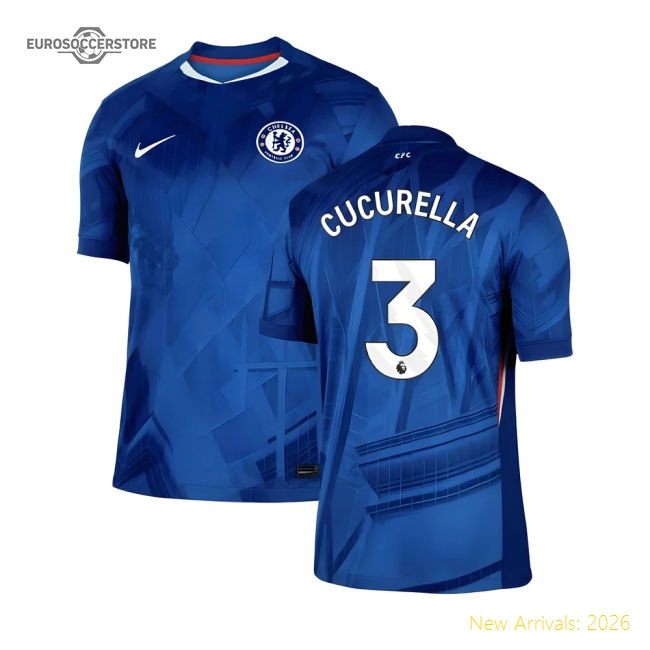 2025-2026 Chelsea Home Shirt (Cucurella 3)-Football Jersey Hub