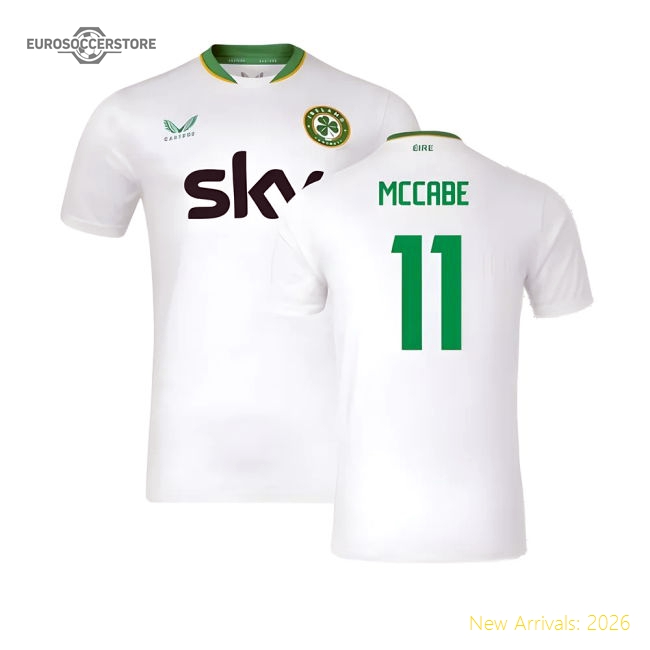 2024-2025 Republic of Ireland Away Shirt (McCabe 11)-Football Jersey Hub