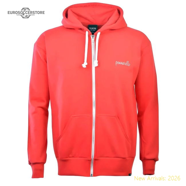 Pennarello: World Cup England '66 Zipped Hoodie - Red-Football Jersey Hub