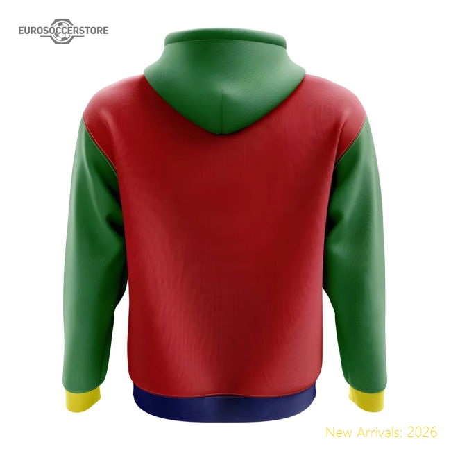 Mauritius Concept Country Football Hoody (Red)-Football Jersey Hub
