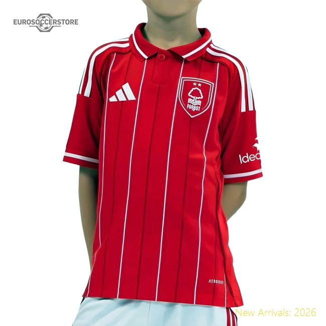 2025-2026 Nottingham Forest Home Shirt (Kids)-Football Jersey Hub