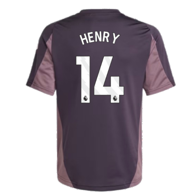 2024-2025 Arsenal Training Jersey (Aurora Black) - Kids (Henry 14)-Football Jersey Hub