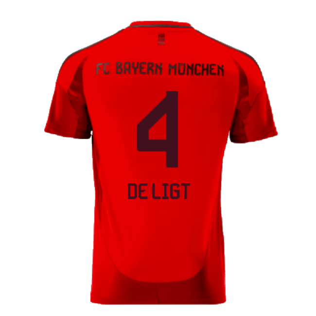 2024-2025 Bayern Munich Home Shirt (Kids) (De Ligt 4)-Football Jersey Hub