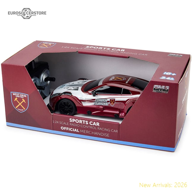 West Ham United FC Radio Control Sportscar 1:24 Scale-Football Jersey Hub