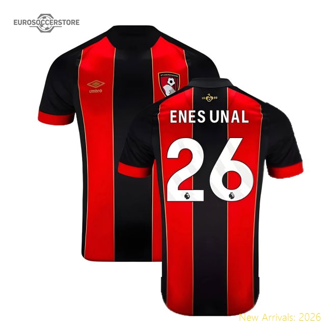 2024-2025 Bournemouth Home Shirt (Enes Unal 26)-Football Jersey Hub