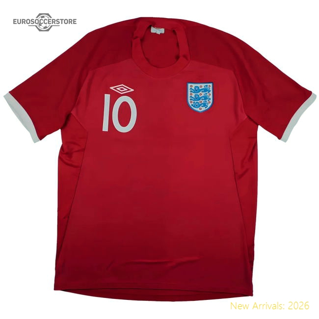 England 2010-11 Away Shirt (S) Rooney #10 (Excellent)-Football Jersey Hub