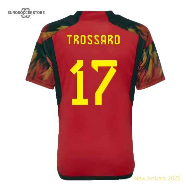 2022-2023 Belgium Home Shirt (Kids) (Trossard 17)-Football Jersey Hub