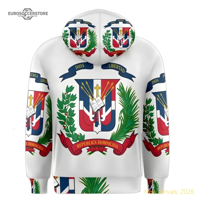Dominican Republic Sublimated Flag Hoody-Football Jersey Hub