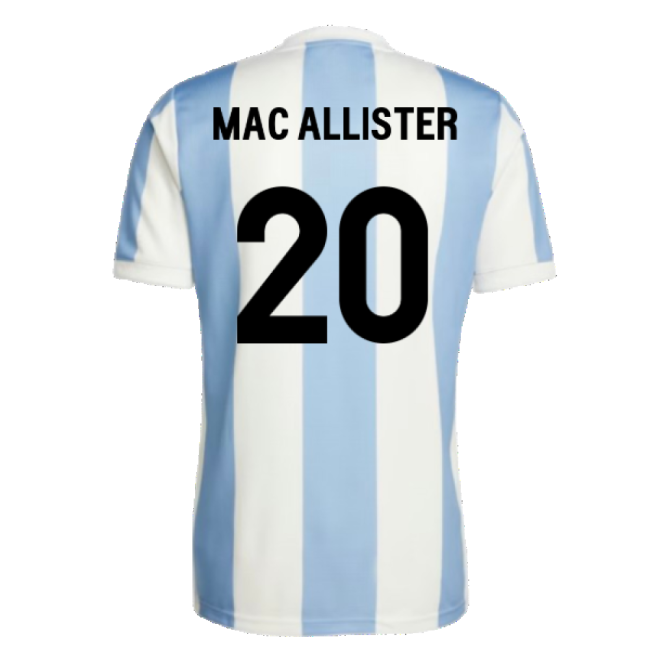 Argentina 50th Anniversary Limited Edition Shirt (MAC ALLISTER 20)-Football Jersey Hub