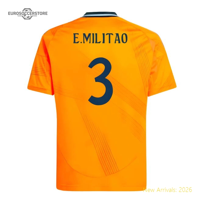 2024-2025 Real Madrid Away Youth Kit (E.Militao 3)-Football Jersey Hub